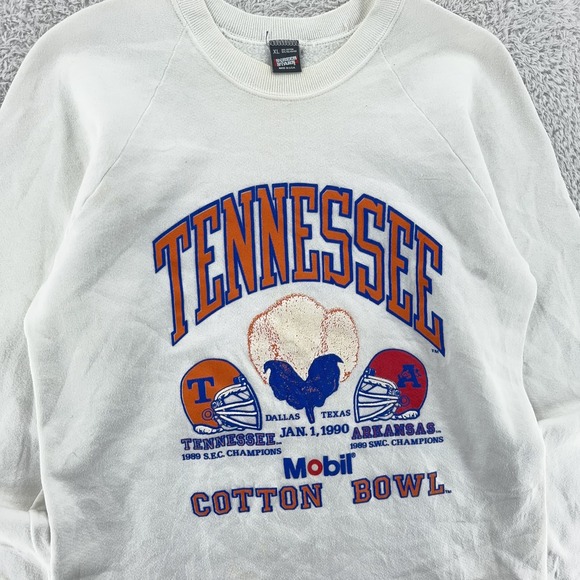 Screen Stars Sweaters - Vintage Tennessee Volunteers Sweater BOXY Small‎ NCAA Football Cotton Bowl 90s